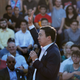Democratic presidential candidate and entrepreneur Andrew Yang speaks at a campaign event.